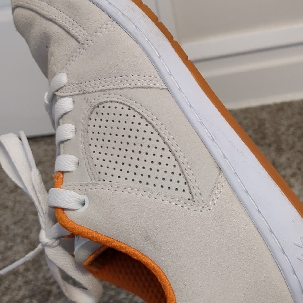 Es Accel Slim X The Nine Club Shoes Grey White Orange 7 Skateboard Sneakers - Picture 10 of 12